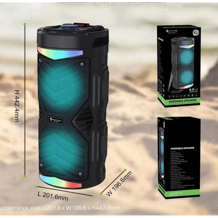 NewRixing NRG6601A Outdoor Portable Karaoke Wireless Speaker 20W Audio Amplifier With Mic(A) - HoMEdemic™ 