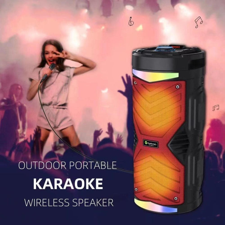 NewRixing NRG6601A Outdoor Portable Karaoke Wireless Speaker 20W Audio Amplifier With Mic(B) - HoMEdemic™ 