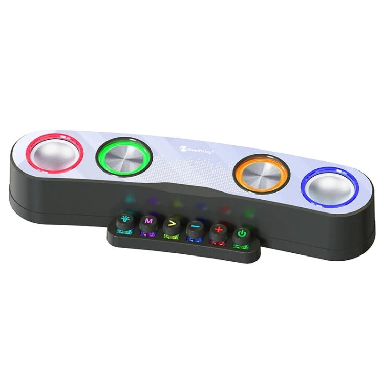 Newrixing NR555 Desktop Colorful LED Gaming Bluetooth Speaker Support TF & FM - HoMEdemic™ 