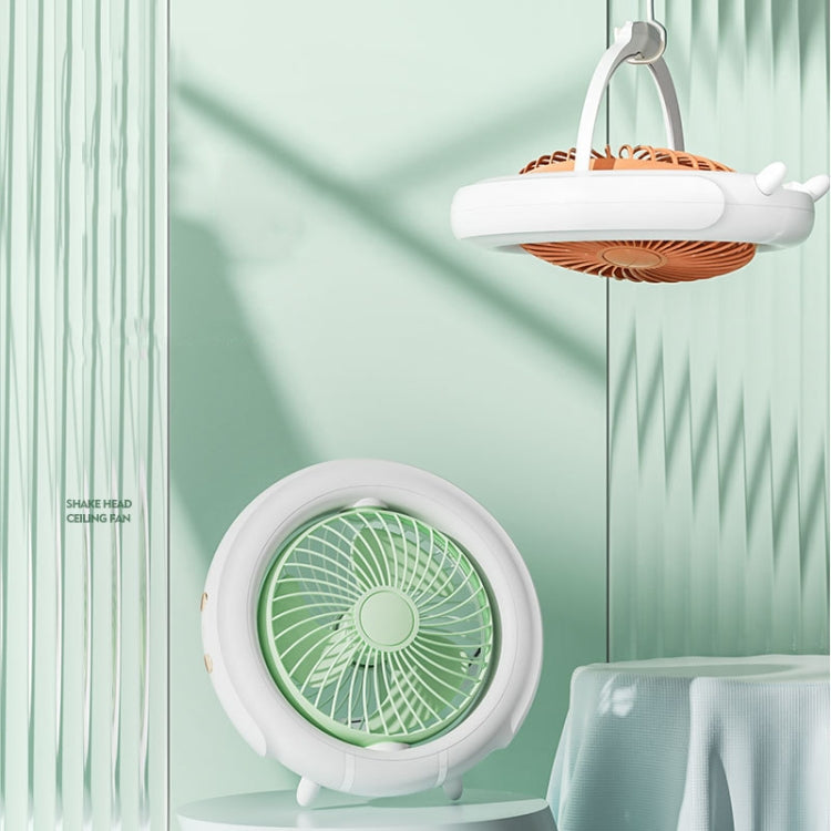 Night Light Desktop Folding Fan Outdoor Camping Hanging Mini Fan, Color: Orange Basic - HoMEdemic™ 