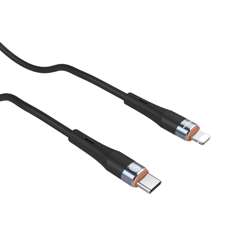 Nillkin 2.4A USB-C/Type-C to 8 Pin Silicone Data Cable, Length: 1.2m(Black) - HoMEdemic™ 