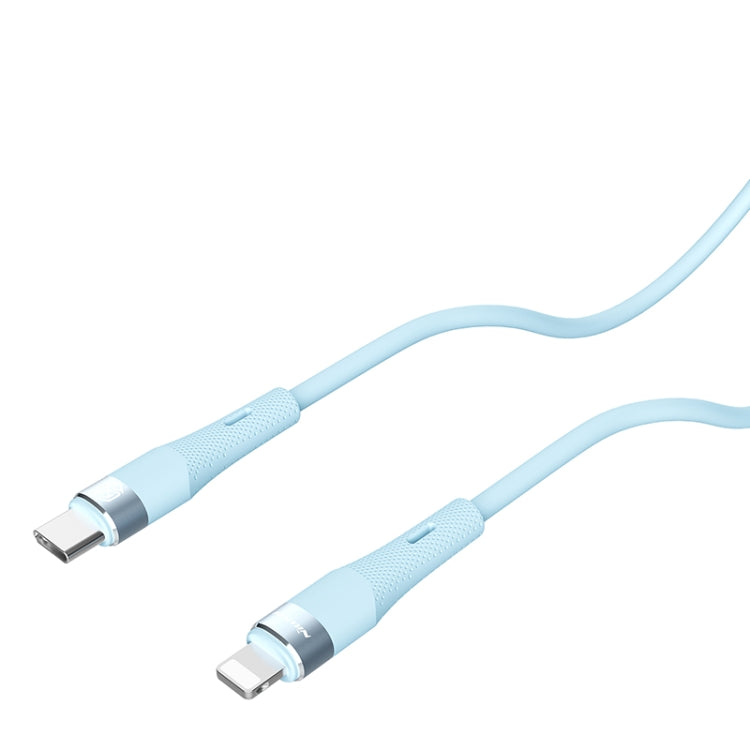 Nillkin 2.4A USB-C/Type-C to 8 Pin Silicone Data Cable, Length: 1.2m(Blue) - HoMEdemic™ 