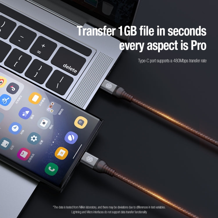 Nillkin Swift Pro 1m 3 in 1 USB to 8 Pin + Type-C + Micro USB Fast Charging Cable(Blue) - HoMEdemic™ 
