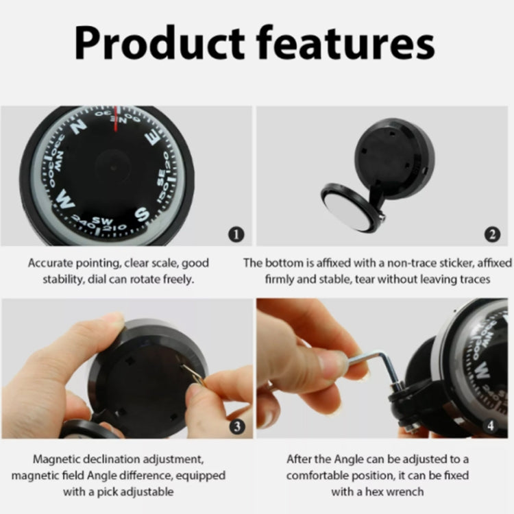 Nisa LC500 Car Compass Ball Car Decoration - HoMEdemic™ 