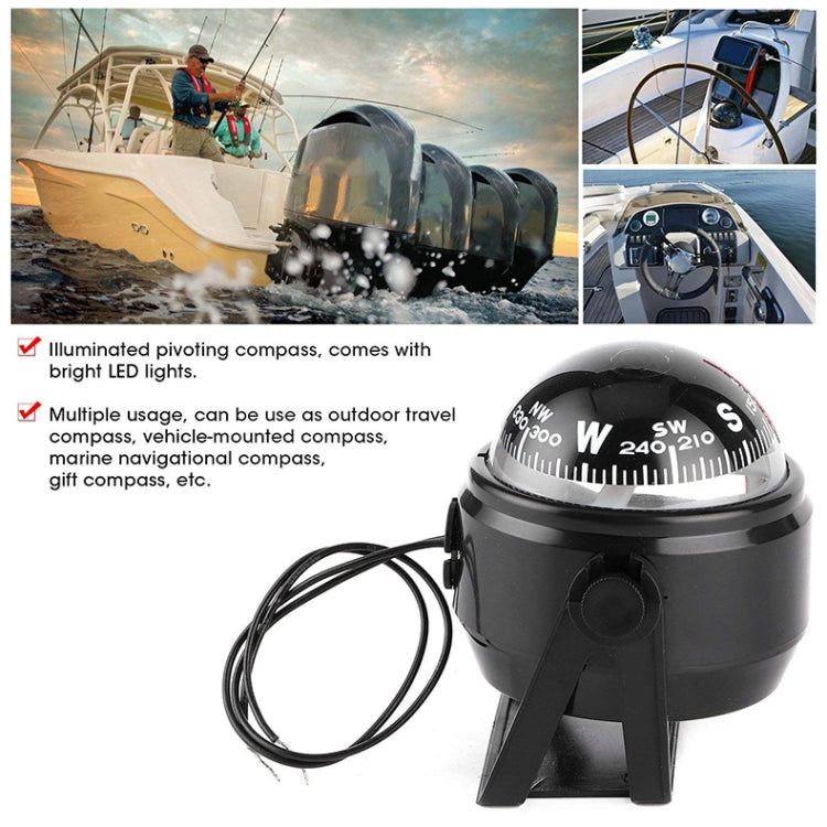 Nisa LC550 Car Boat Compass with Light - HoMEdemic™ 