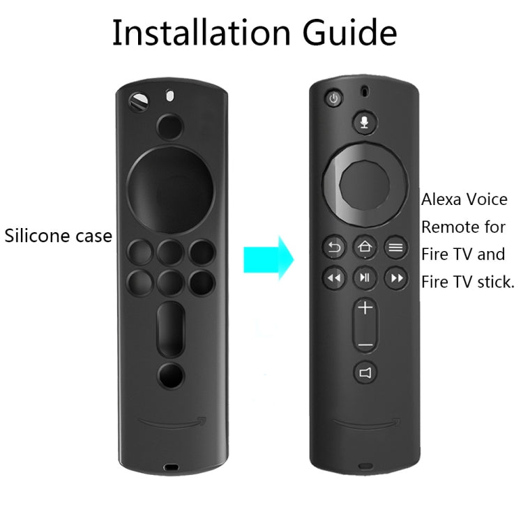 Non-slip Texture Washable Silicone Remote Control Cover for Amazon Fire TV Remote Controller - HoMEdemic™ 