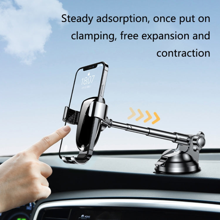 OATSBASF 03513 Phone Car Magnetic Telescopic Bracket Suction Cup Type Navigation Mobile Phone Bracket(Graphite Black) - HoMEdemic™ 