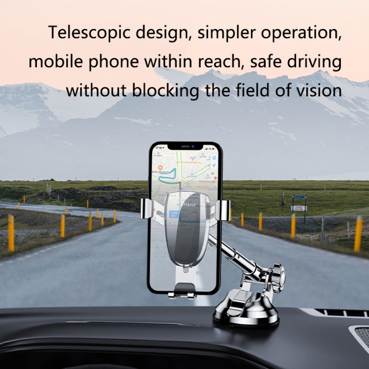 OATSBASF 03513 Phone Car Magnetic Telescopic Bracket Suction Cup Type Navigation Mobile Phone Bracket(Graphite Black) - HoMEdemic™ 