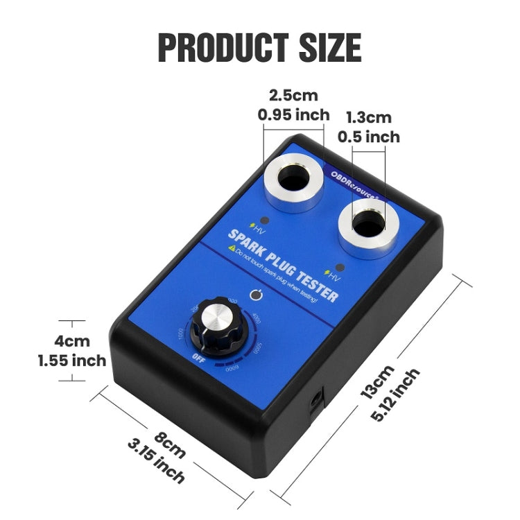 OBDResource High-Pressure Adjustable Dual-Hole Spark Plug Ignition Detector(EU Plug) - HoMEdemic™ 