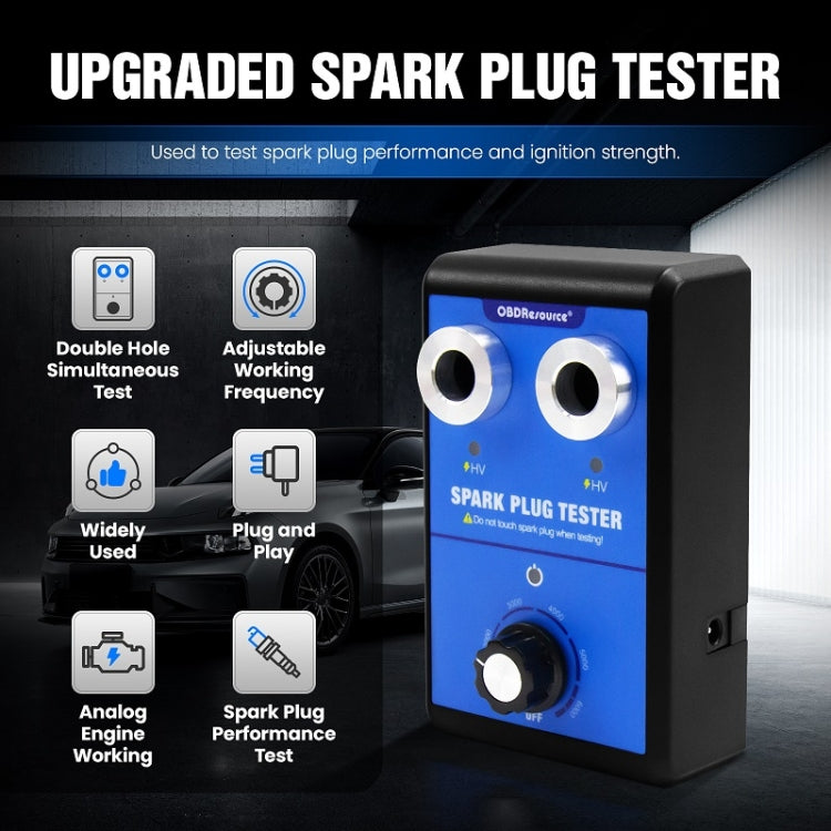 OBDResource High-Pressure Adjustable Dual-Hole Spark Plug Ignition Detector(US Plug) - HoMEdemic™ 