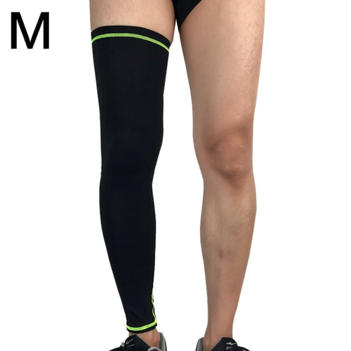 Outdoor Basketball Badminton Sports Knee Pad Riding Running Gear Long Breathable Protection Legs Pantyhose, Size: M - HoMEdemic™ 