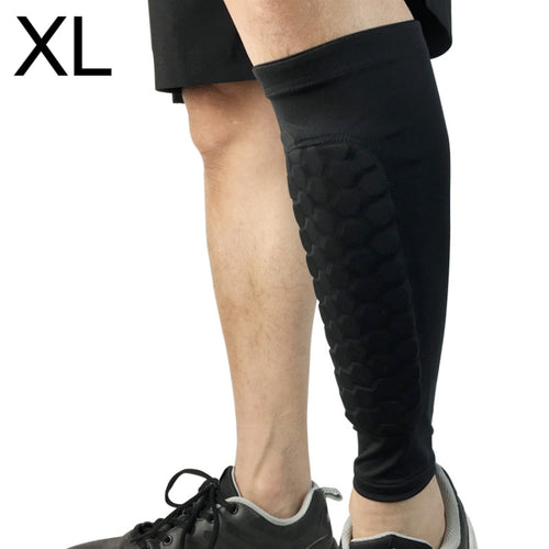 Football Anti-collision Leggings Outdoor Basketball Riding Mountaineering Ankle Protect Calf Socks Gear Protector, Size: XL - HoMEdemic™ 