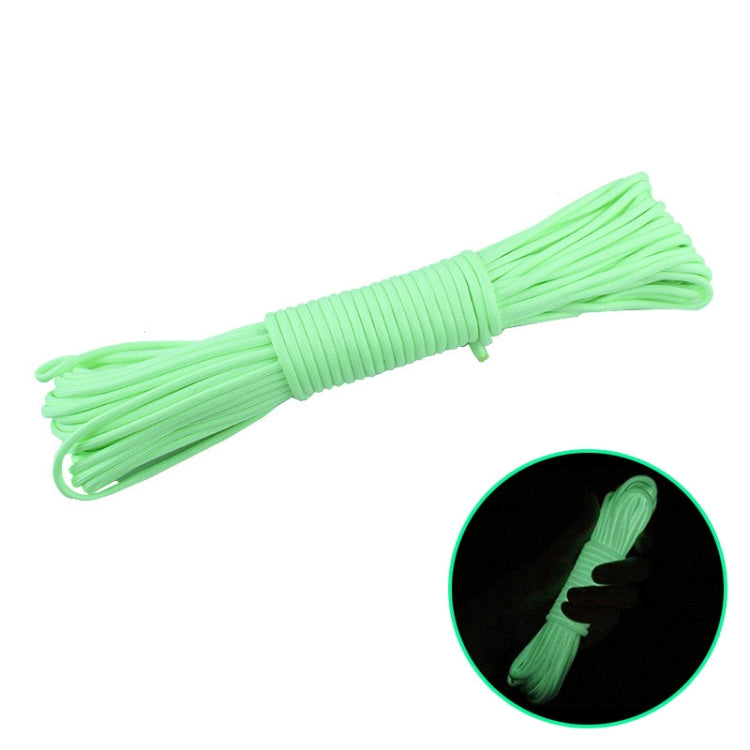 20m 9-Core Nylon+Polyester Full-light Outdoor Camping Tent Rescue Bundled Fluorescent Climbing Rope, 20m White, 20m Yellow, 20m Pink, 20m Green