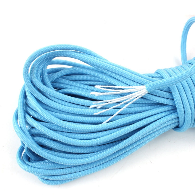 20m 9-Core Nylon+Polyester Full-light Outdoor Camping Tent Rescue Bundled Fluorescent Climbing Rope, 20m White, 20m Yellow, 20m Pink, 20m Green