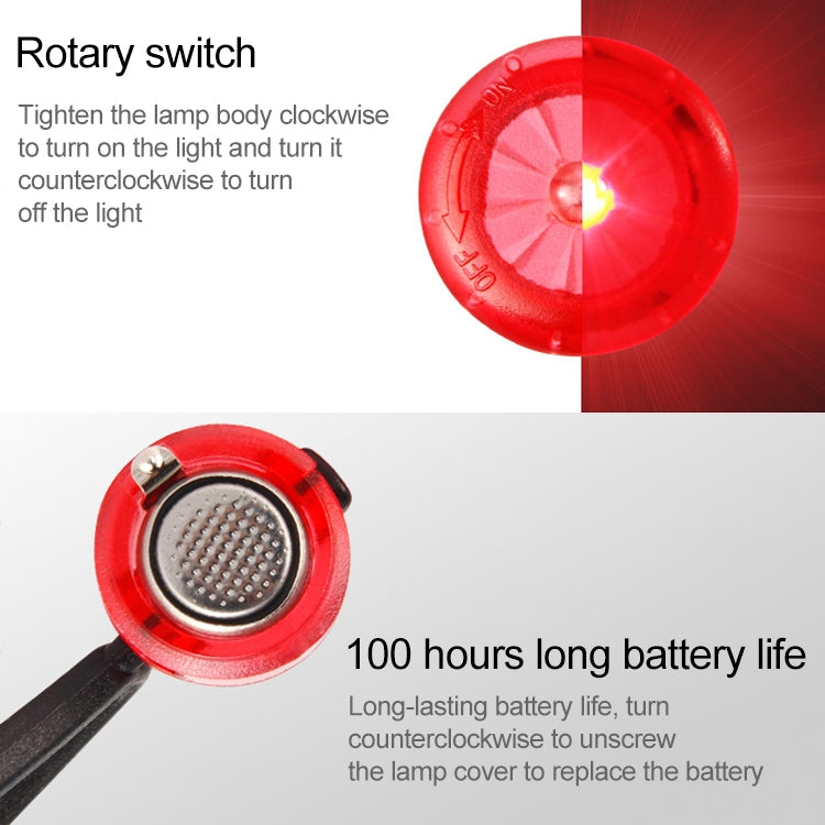 5 PCS Camping Night Running Arm Luminous Hanging Buckle Safety Light, 5 PCS afety Light, 5 PCS Safety Light