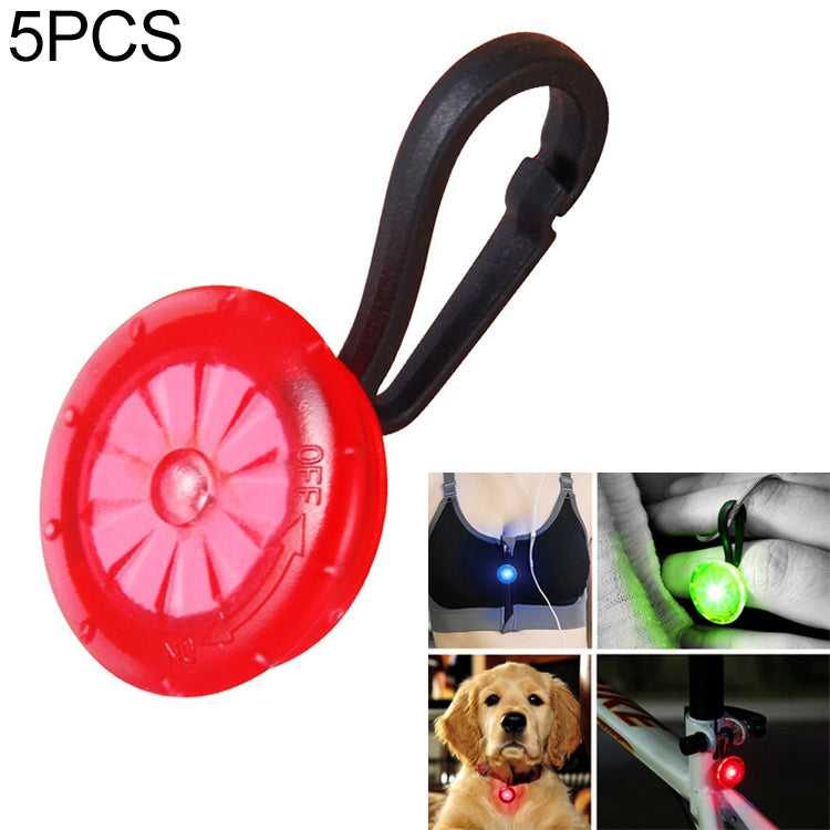 5 PCS Camping Night Running Arm Luminous Hanging Buckle Safety Light, 5 PCS afety Light, 5 PCS Safety Light