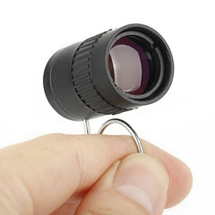 2.5x17.5mm Mini Pocket Miniature Telescope with Finger Buckle, 2.5x17.5 Black, 2.5x17.5 Gold - HoMEdemic™ 
