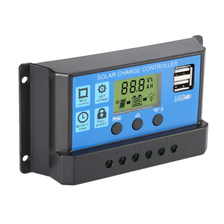 CMTD-2420 20A 12V/24V Solar Charge / Discharge Controller with LED Display & Dual USB Ports - HoMEdemic™ 