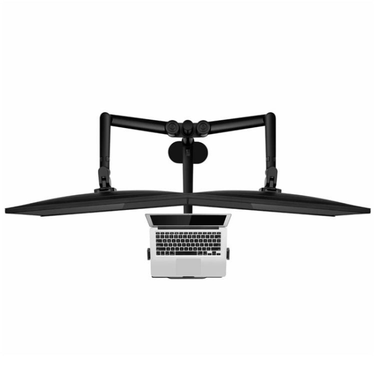 OL-10T Clip-on Desktop Stand Dual Computer Monitor Riser Bracket Laptop Holder - HoMEdemic™ 