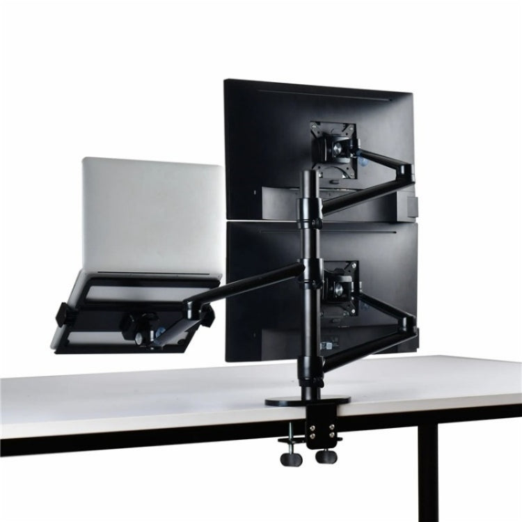 OL-10T Clip-on Desktop Stand Dual Computer Monitor Riser Bracket Laptop Holder - HoMEdemic™ 