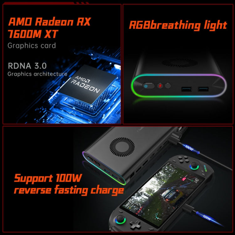 ONE-NETBOOK OneXGPU AMD Radeon RX 7600M XT 8GB Portable Expansion Dock(Black) - HoMEdemic™ 