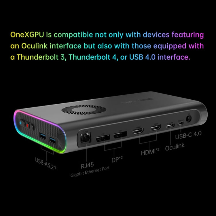 ONE-NETBOOK OneXGPU AMD Radeon RX 7600M XT 8GB Portable Expansion Dock(Black) - HoMEdemic™ 