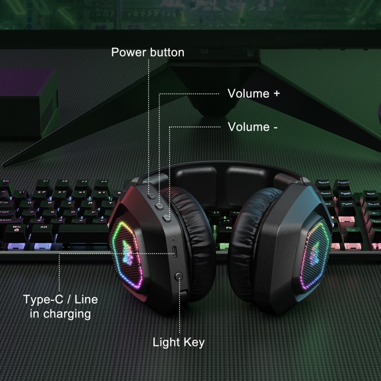 ONIKUMA B100 Bluetooth 5.3 Wireless Bluetooth Headphone with Microphone (Black) - HoMEdemic™ 