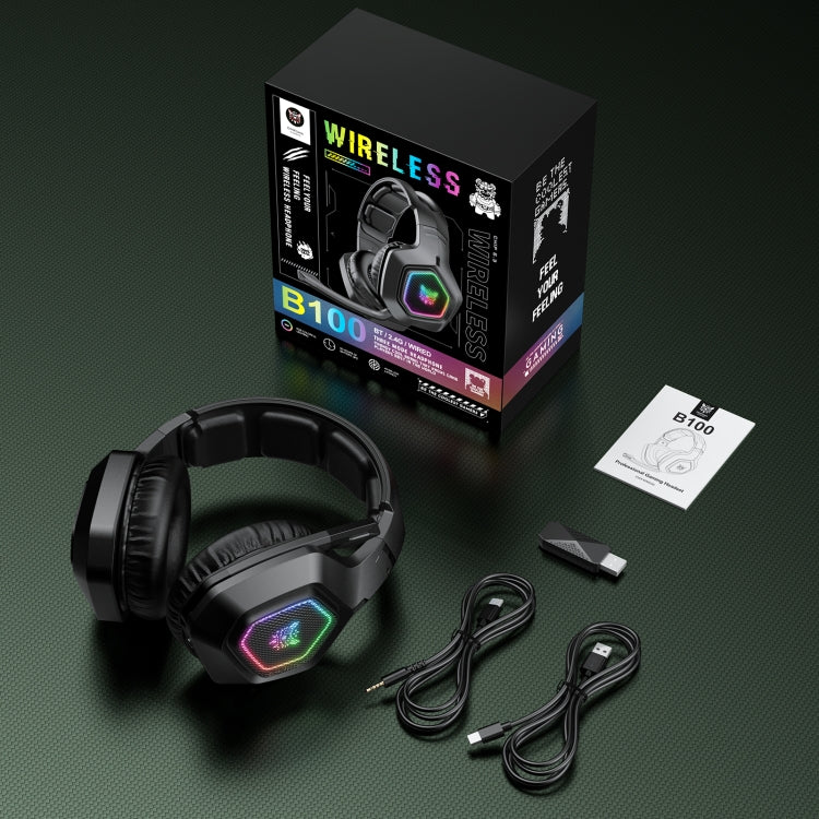 ONIKUMA B100 Bluetooth 5.3 Wireless Bluetooth Headphone with Microphone (Black) - HoMEdemic™ 
