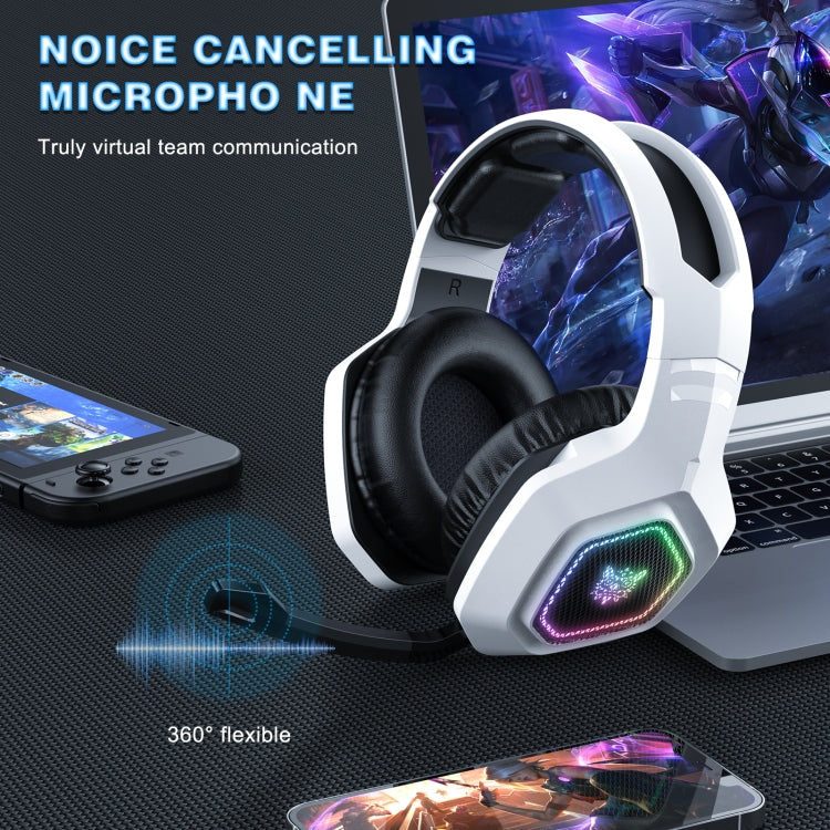 ONIKUMA B100 Bluetooth 5.3 Wireless Bluetooth Headphone with Microphone (White) - HoMEdemic™ 