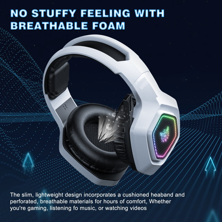ONIKUMA B100 Bluetooth 5.3 Wireless Bluetooth Headphone with Microphone (White) - HoMEdemic™ 
