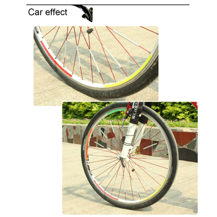 OQSPORT 12 PCS Bicycle Wheel Spoke Reflector Reflective Mount Clip Tube Warning Light Strip - HoMEdemic™ 