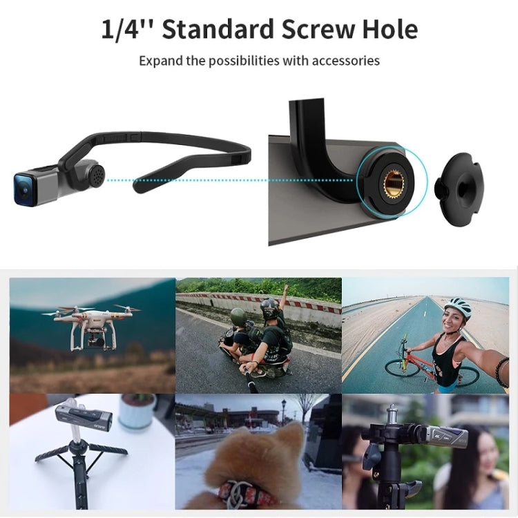 ORDRO EP7 4K Head-Mounted  Auto Focus Live Video Smart Sports Camera, Style:Without Remote Control(Silver Black) - HoMEdemic™ 