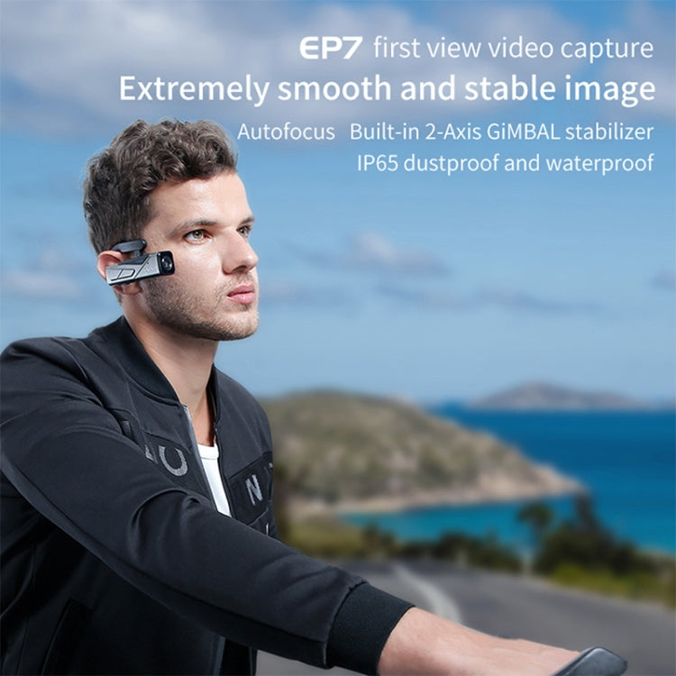 ORDRO EP7 4K Head-Mounted  Auto Focus Live Video Smart Sports Camera, Style:Without Remote Control(Silver Black) - HoMEdemic™ 