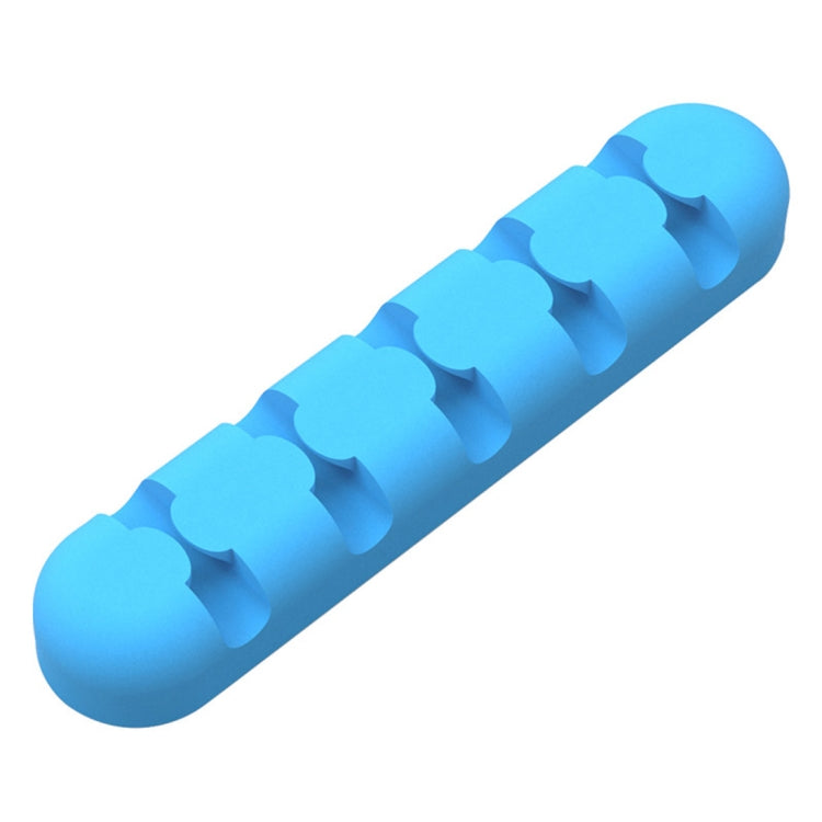 ORICO CBS5 Silicone Material Desktop Cable Manager Winder Fixer, Size: 9.6*2*1.2cm(Blue) - HoMEdemic™ 