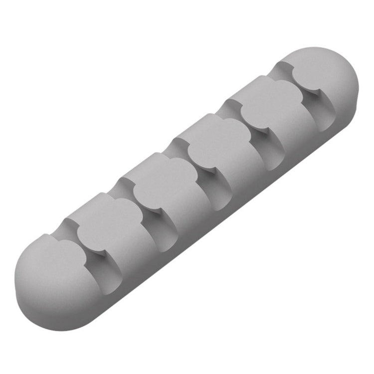 ORICO CBS5 Silicone Material Desktop Cable Manager Winder Fixer, Size: 9.6*2*1.2cm(Grey) - HoMEdemic™ 