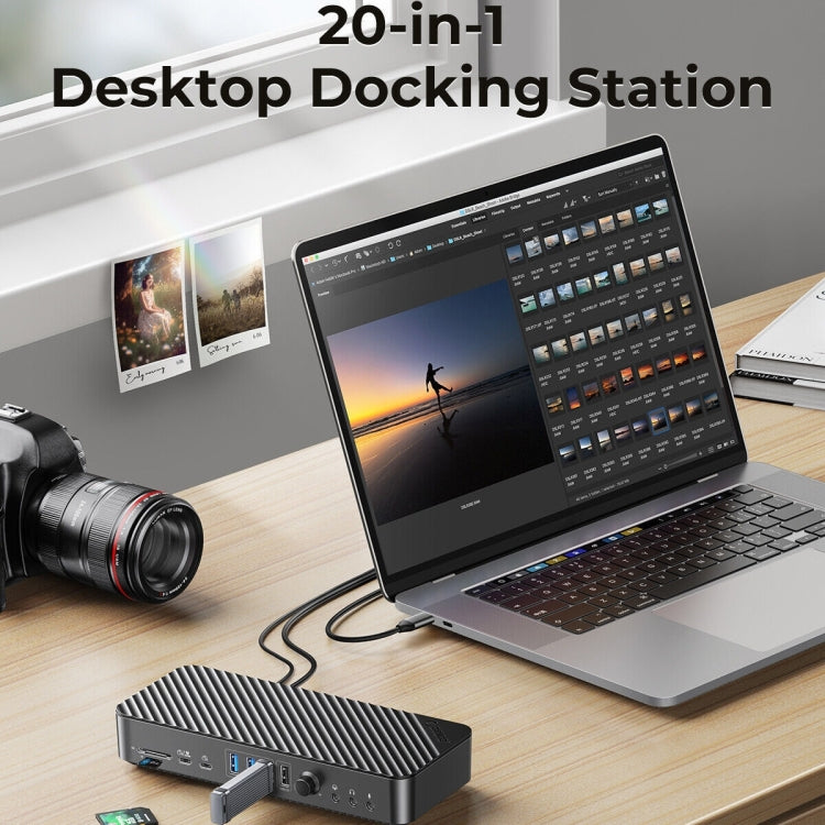 ORICO DKA20-BK-BP 10Gbps 20 in 1 Type-C 3.0 HUB Docking Station(EU Plug) - HoMEdemic™ 