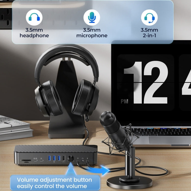 ORICO DKA20-BK-BP 10Gbps 20 in 1 Type-C 3.0 HUB Docking Station(EU Plug) - HoMEdemic™ 