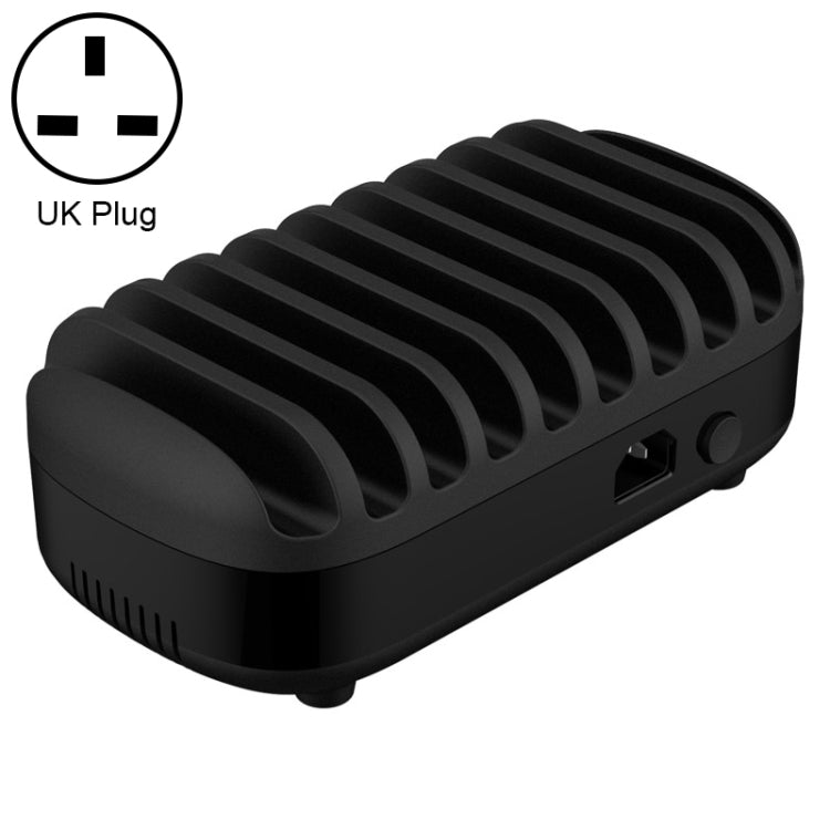 ORICO DUK-10P-DX 120W 5V 2.4A 10 Ports USB Charging Station, UK Plug(Black) - HoMEdemic™ 
