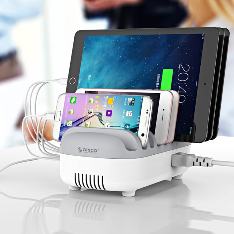 ORICO DUK-10P-DX 120W 5V 2.4A 10 Ports USB Charging Station, UK Plug(White) - HoMEdemic™ 