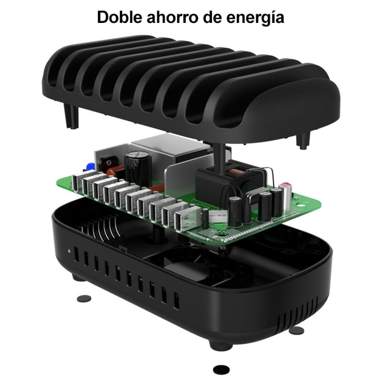 ORICO DUK-10P-DX 120W 5V 2.4A 10 Ports USB Charging Station, US Plug(Black) - HoMEdemic™ 