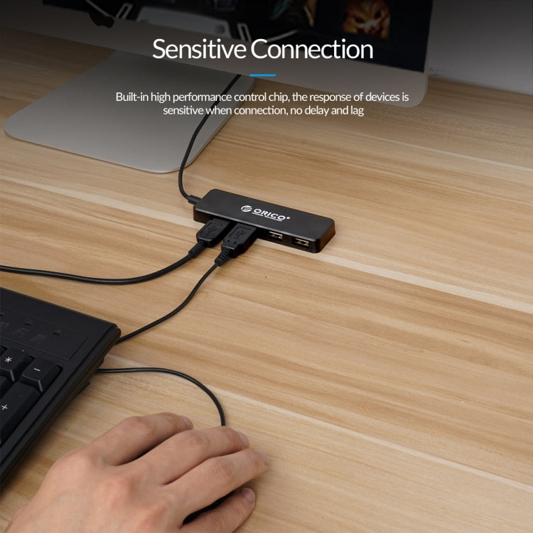 ORICO FL01-BK 4 Ports USB 2.0 HUB Expand Converter(Black) - HoMEdemic™ 