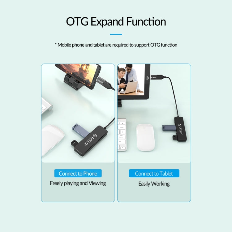 ORICO FL01-BK 4 Ports USB 2.0 HUB Expand Converter(Black) - HoMEdemic™ 
