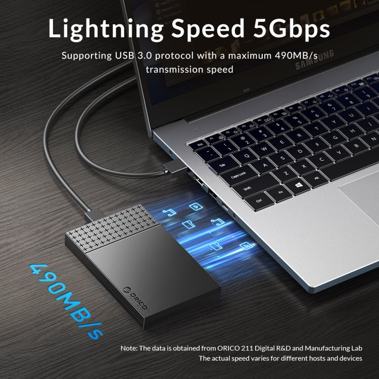ORICO ORICO-2526U3-V1 2.5 inch USB 3.0 Micro-B Hard Drive Enclosure External Storage Case(Black) - HoMEdemic™ 