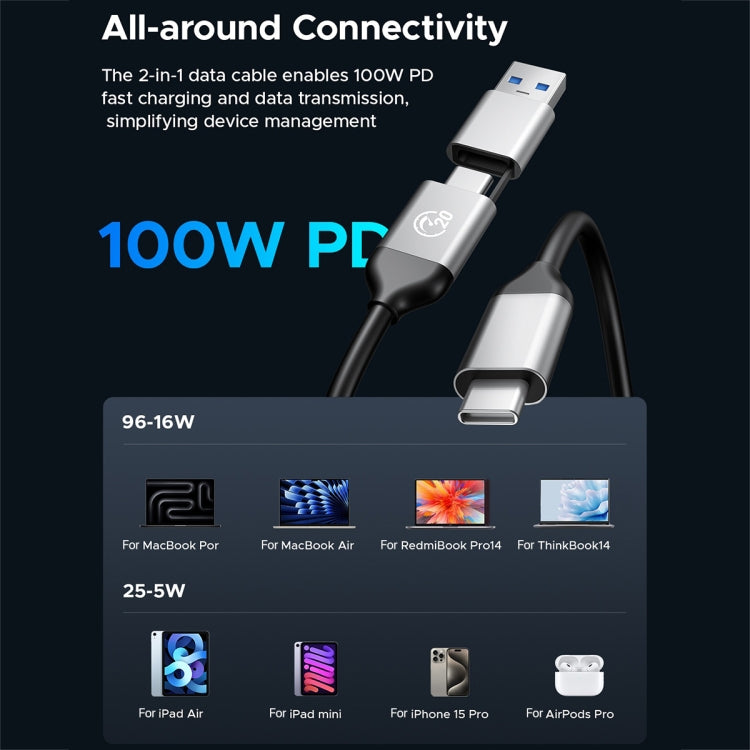 ORICO OUM2-G20-GY-BP 20Gbps M.2 SSD Enclosure with Type-C+USB Cable - HoMEdemic™ 