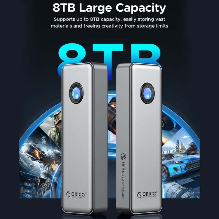 ORICO OUM2-U4-GY-BP 40Gbps M.2 SSD Enclosure with Type-C+USB Cable - HoMEdemic™ 