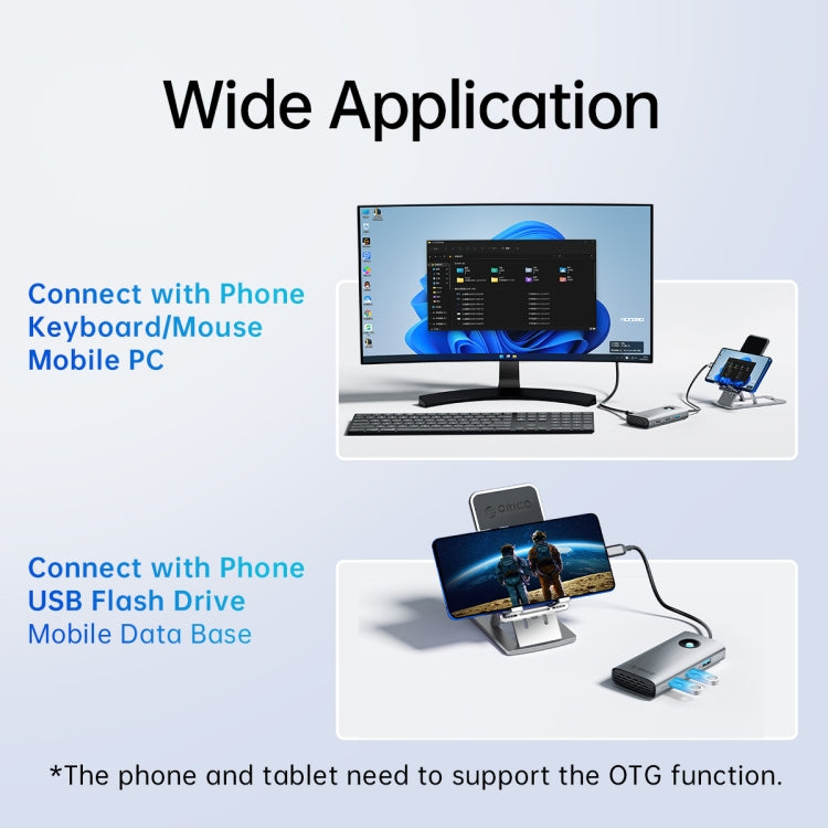 ORICO PW11-5P Type-C / USB-C 5-in-1 5Gbps Multifunction Docking Station(Dark Gray) - HoMEdemic™ 