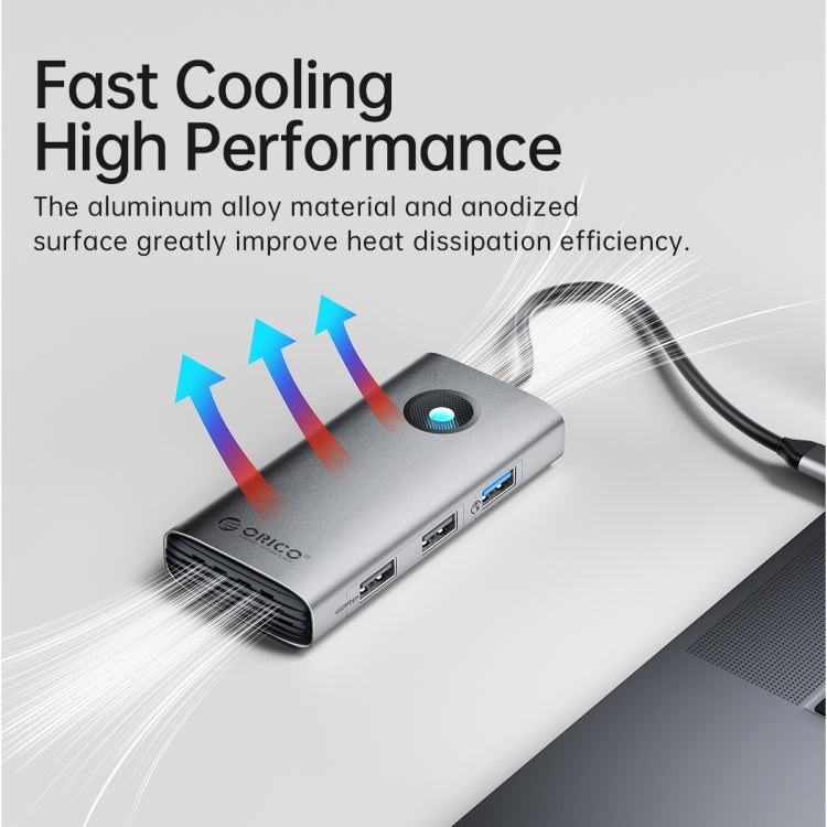 ORICO PW11-6P Type-C / USB-C 6-in-1 5Gbps Multifunction Docking Station (Silver) - HoMEdemic™ 