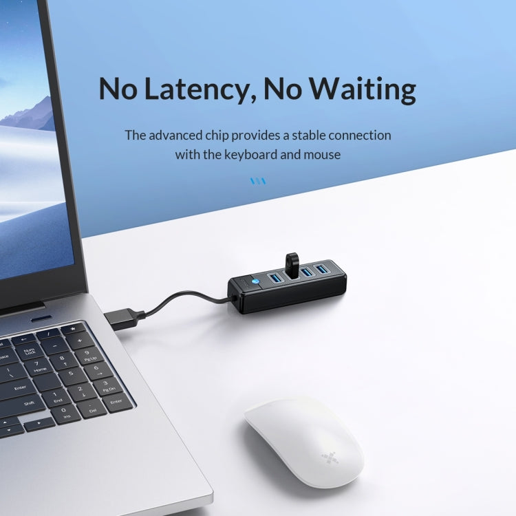 ORICO PW4U-C3 4 in 1 USB to USB Multifunctional Docking Station HUB Adapter (Blue) - HoMEdemic™ 