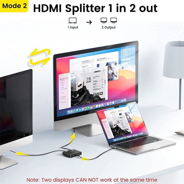 OZ 4K 60Hz 2 in 1 Out Two Ways HDMI Switcher - HoMEdemic™ 