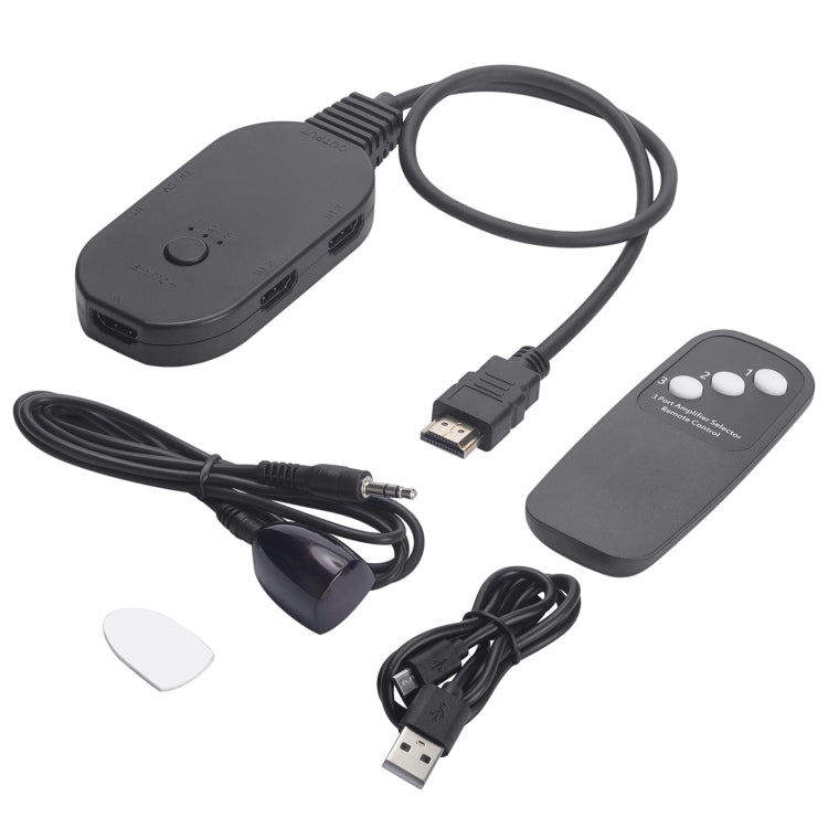 OZQ2-3 4K HDMI 2.0 3 In 1 Out Video Switcher - HoMEdemic™ 